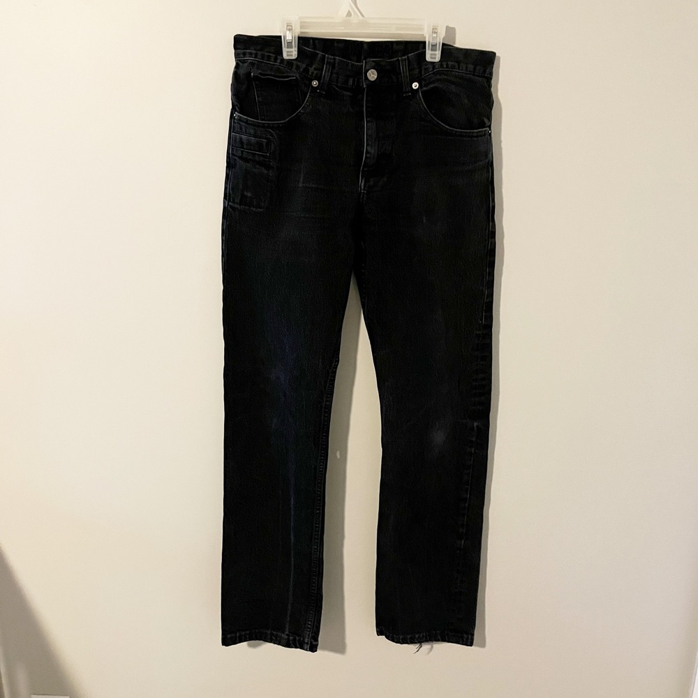 Kimes Ranch James Mens Black Straight Leg Western Denim Jeans 32